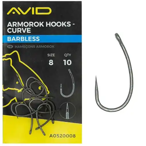Objednat Nyní Avid Carp Armorok Curve Hooks 8 Barbless
