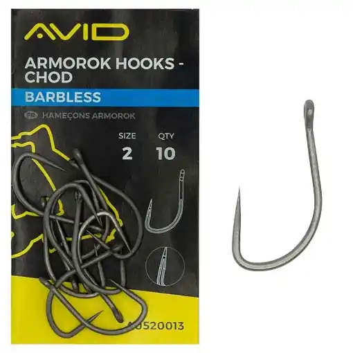 Avid Carp Armorok Chod Hooks 2 Barbless Přímo Od Výrobce