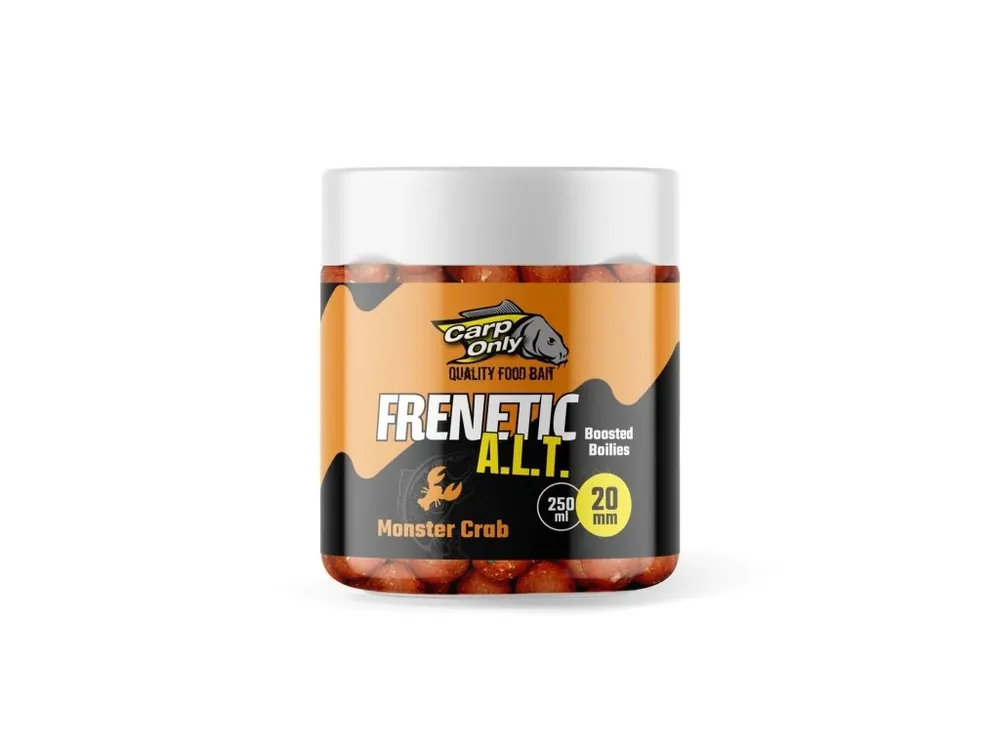 Frenetic A.L.T. Boosted Boilies Monster Crab 20 mm 250 ml Levný