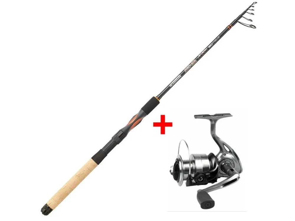 Garbolino prut Proxima JetSpin Tele M 2,40m, 10-30g + naviják Strike 301 FD Nízká Cena