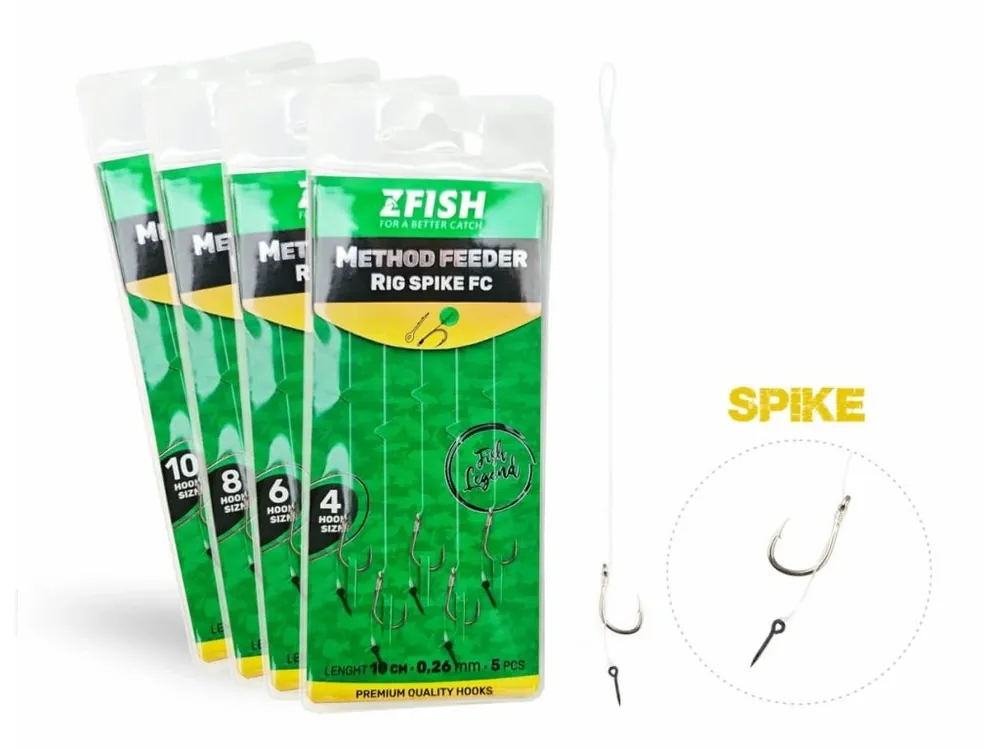 Novinka ZFISH Návazec Method Feeder Rig Spike FC 5 ks