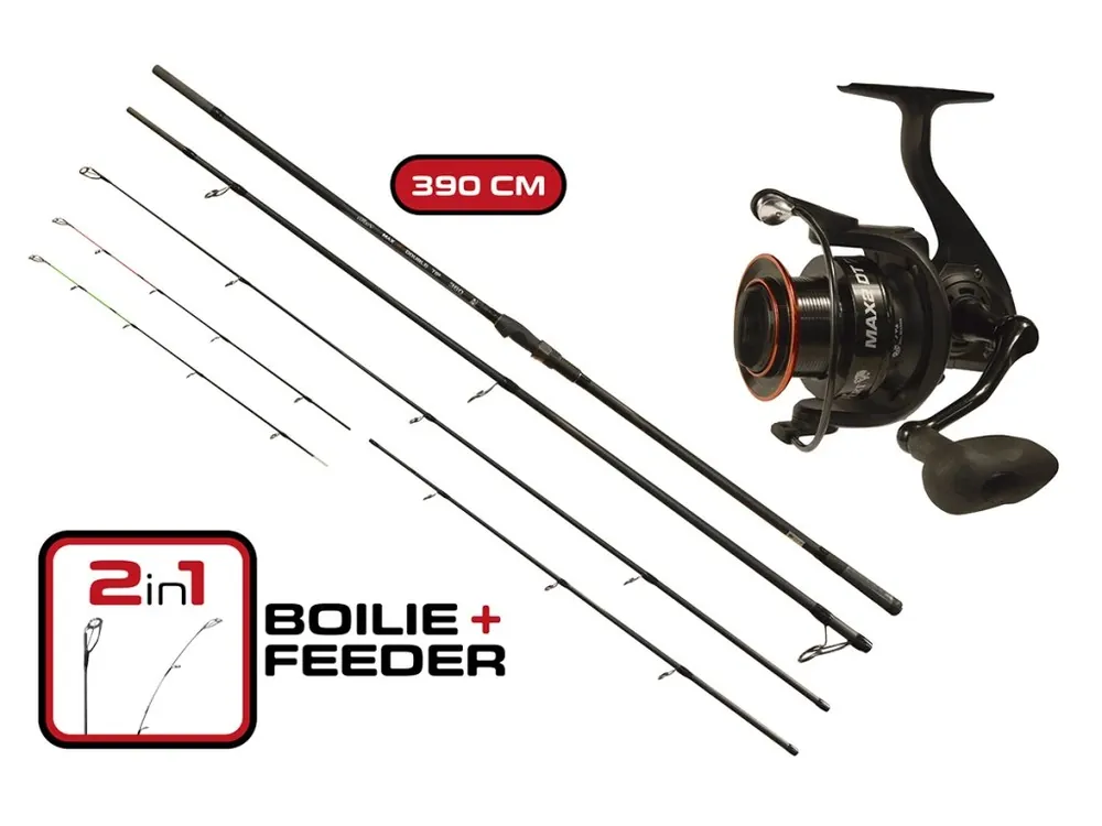 CARP EXPERT - Duo Pack Prut Max2 Double Tip 3,9 m + Naviják Max2 DT 6000 Akce