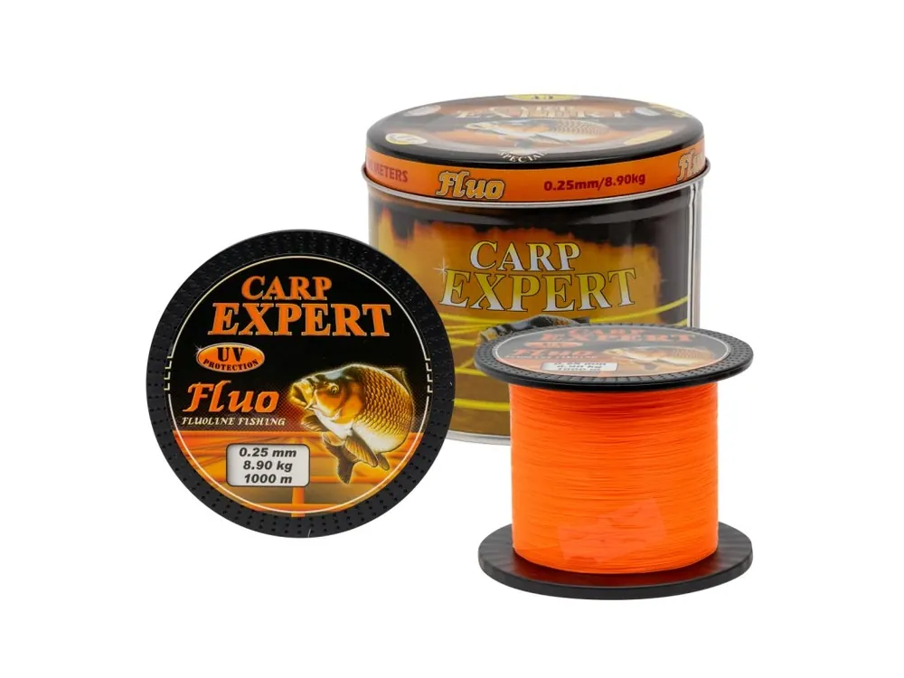 CARP EXPERT VLASEC V PLECHOVÉ DÓZE UV FLUO ORANŽ 1000 M Finální Výprodej