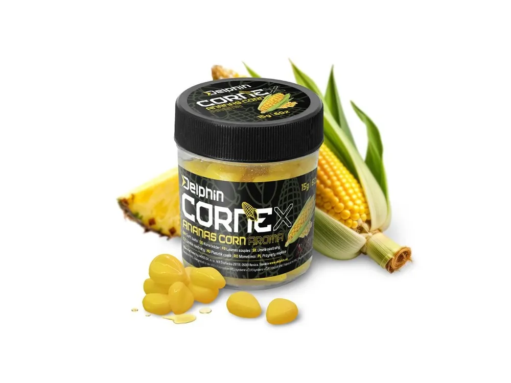 Nízká Cena Umělá nástraha Delphin CorneX Pop Up / Kukuřice - Ananas