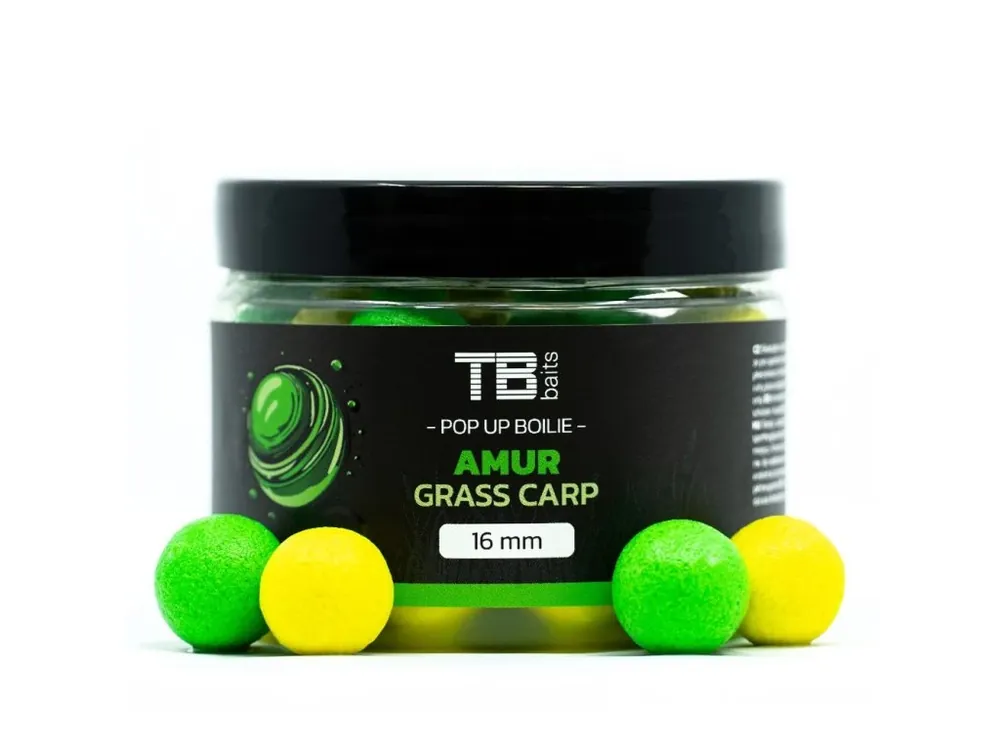 Nová Kolekce TB Baits Plovoucí boilie Pop-Up Amur + NHDC 50 g 16 mm