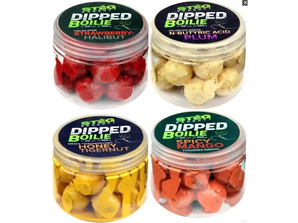 Novinka Stég Dipped Boilie 20 mm / 100 g