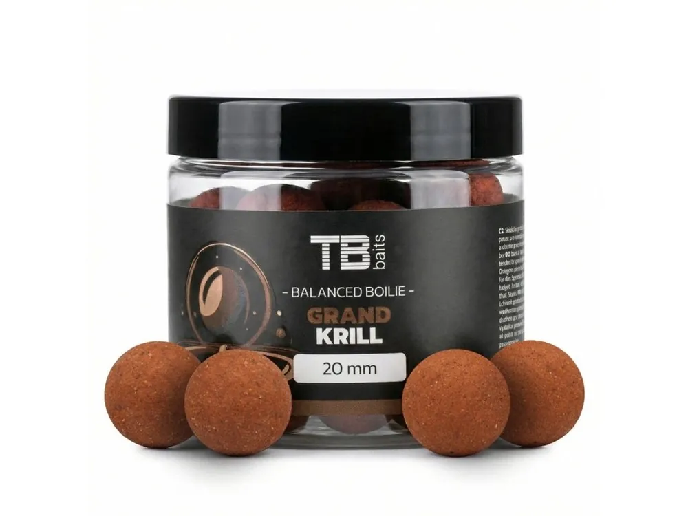 Pouze Dnes TB Baits Vyvážené Boilie Balanced + Atraktor Grand Krill 100 g