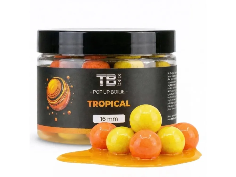 Ověřený TB Baits Plovoucí Boilie Pop-Up Tropical + NHDC 50 g