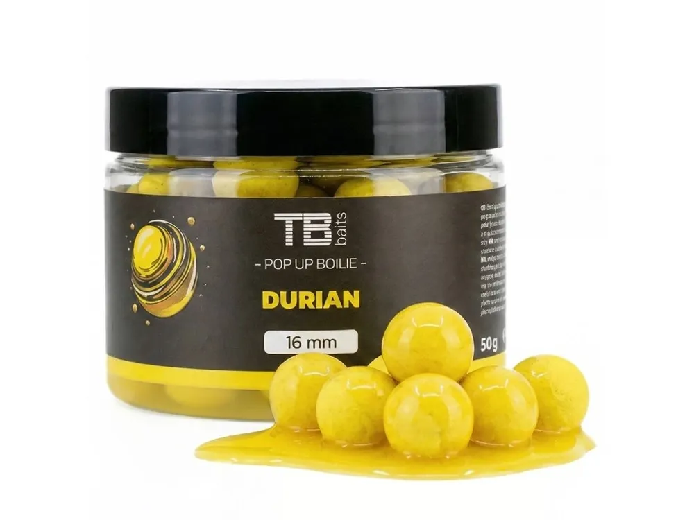 TB Baits Plovoucí Boilie Pop-Up Durian + NHDC 50 g Značkový