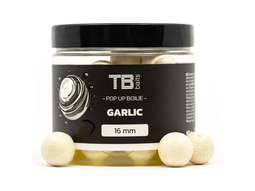 TB Baits Plovoucí Boilie Pop-Up White Garlic + NHDC 65 g Tovární Cena