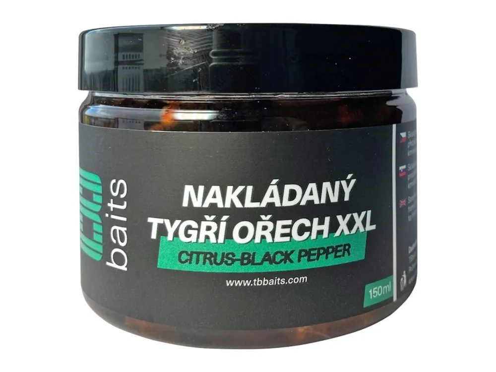 TB Baits Nakládaný Tygří Ořech XXL 150 ml - Citrus - Black pepper Nejlepší Volba