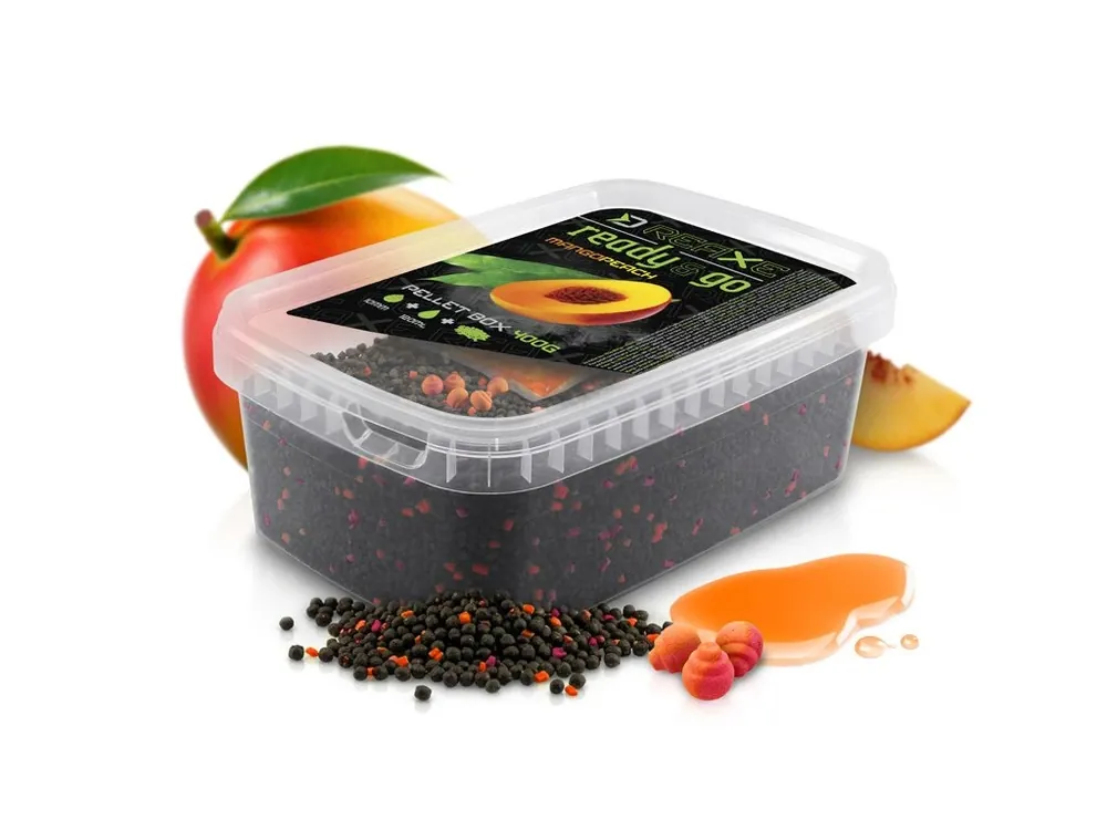 Pellet box Delphin Reaxe READY&GO / Mango-Broskyně Značkový