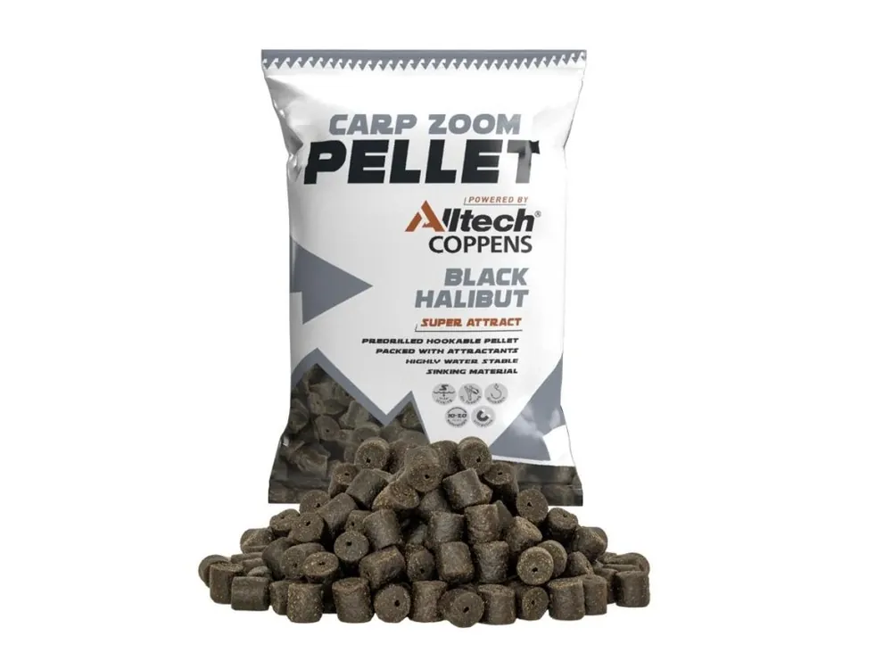 Carp Zoom Black Halibut Pellet s otvorem - 800 g/20 mm Nová Kolekce