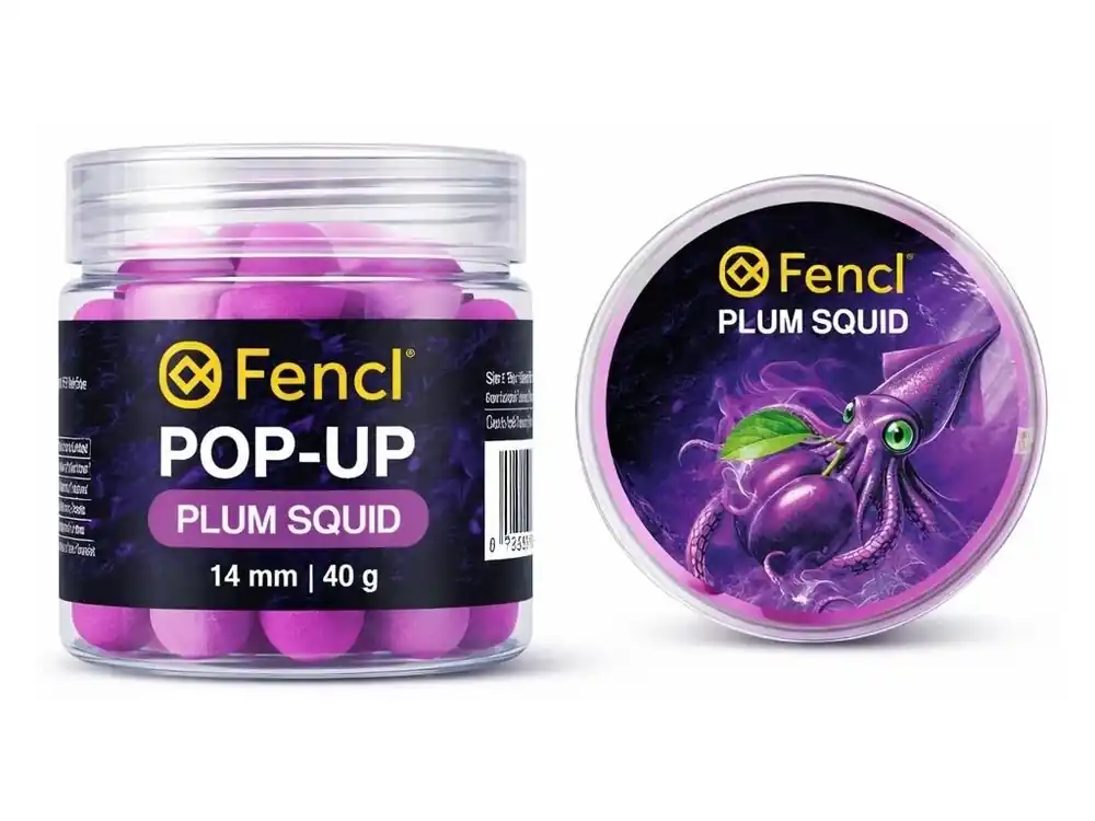 Tovární Cena Fencl Plovoucí Boilie Pop Up Plum Squid 40 g 14 mm