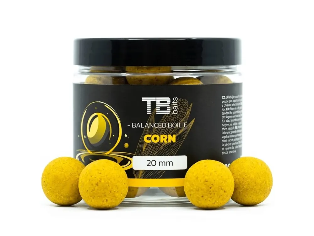 Bezpečná Platba TB Baits Vyvážené Boilie Balanced + Atraktor Corn 100 g