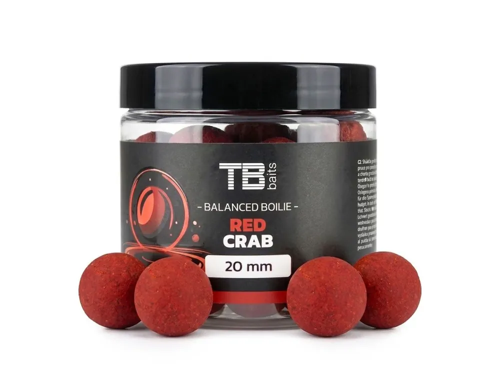 Super Cena TB Baits Vyvážené Boilie Balanced + Atraktor Red Crab 100 g