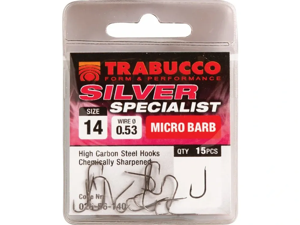 Výprodej Trabucco Háčky Silver Specialist 15 ks