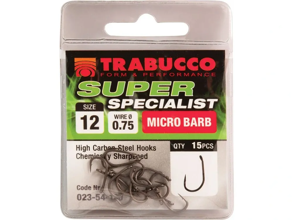 Trabucco Háčky Super Specialist 15 ks Akční Nabídka