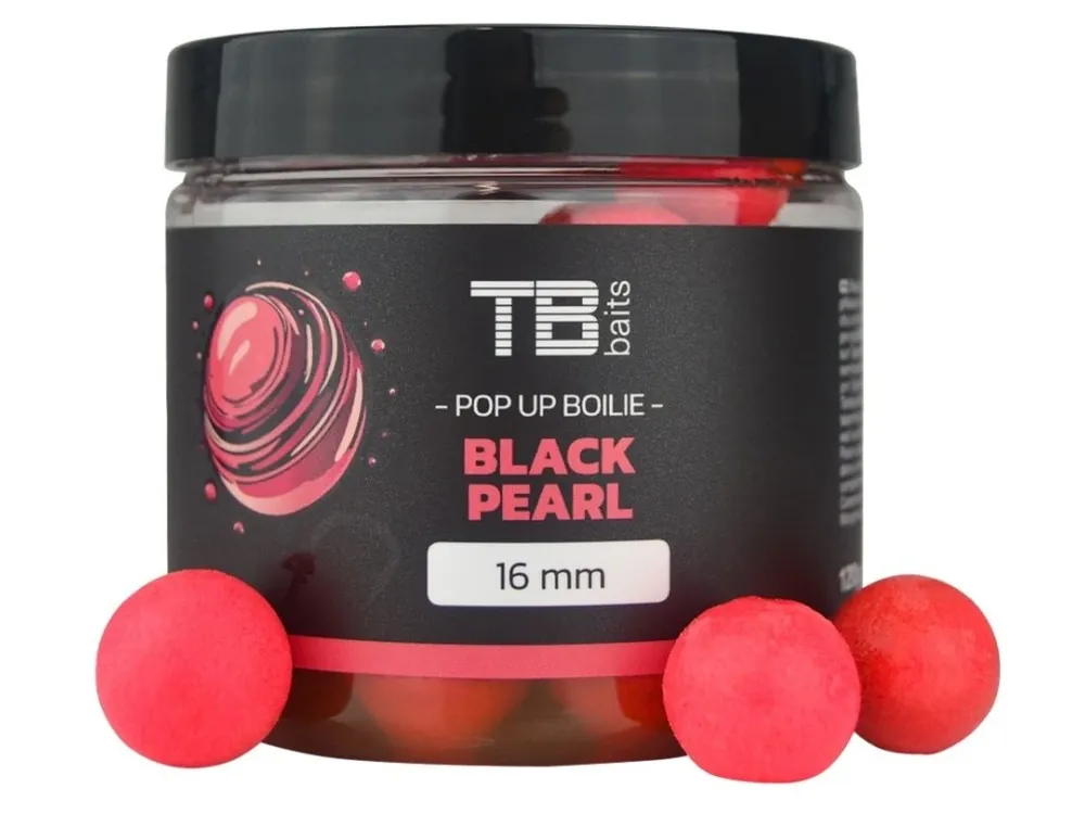 Autentický TB Baits Plovoucí Boilie Pop-Up Pink Black Pearl + NHDC 65 g