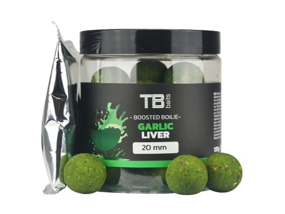 TB Baits Boosterované Boilie Garlic Liver 120 g Nejprodávanější