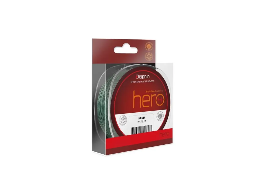 Delphin Šňůra HERO Zelená 0,20mm 13,2kg 117m Nejlepší Volba