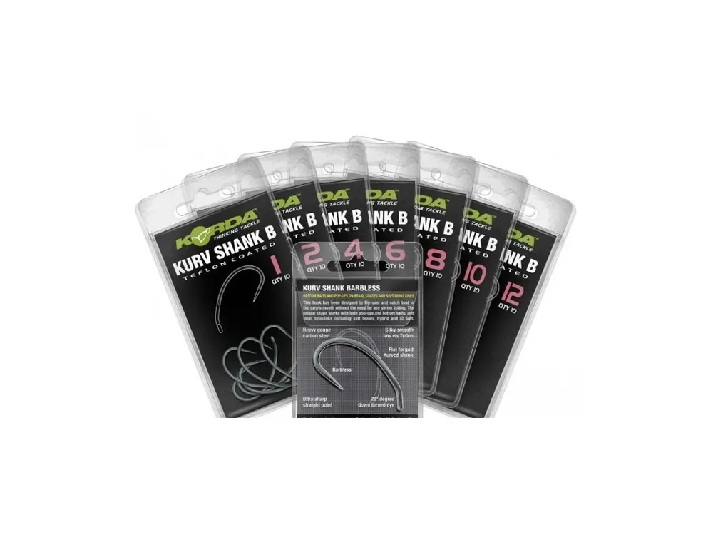 Sleva Korda Háčky Kurv Shank B 10 ks