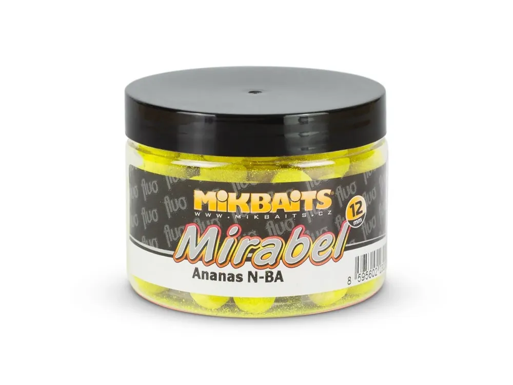 Nejprodávanější Mikbaits Mirabel Fluo boilie 150ml 12mm