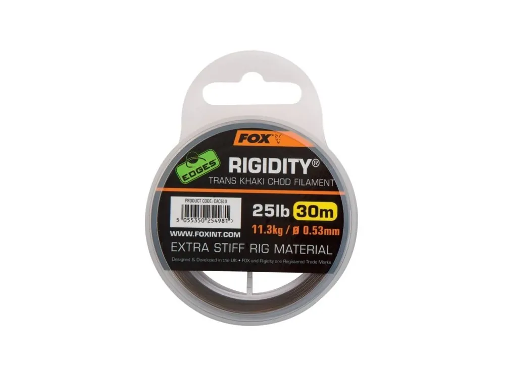 Nejlepší Volba Fox Návazcový Vlasec Edges Rigidity Chod Filament Rigidity - Trans Khaki 25lb/0.53mm