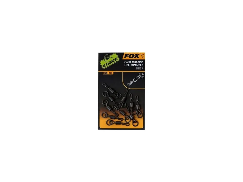 Fox Obratlík Edges Kwik Change Heli Swivels Size 7 Nejlepší Volba