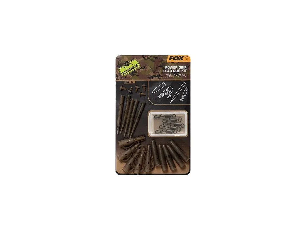 Fox EDGES™ Camo Power Grip Lead Clip Kit Sleva
