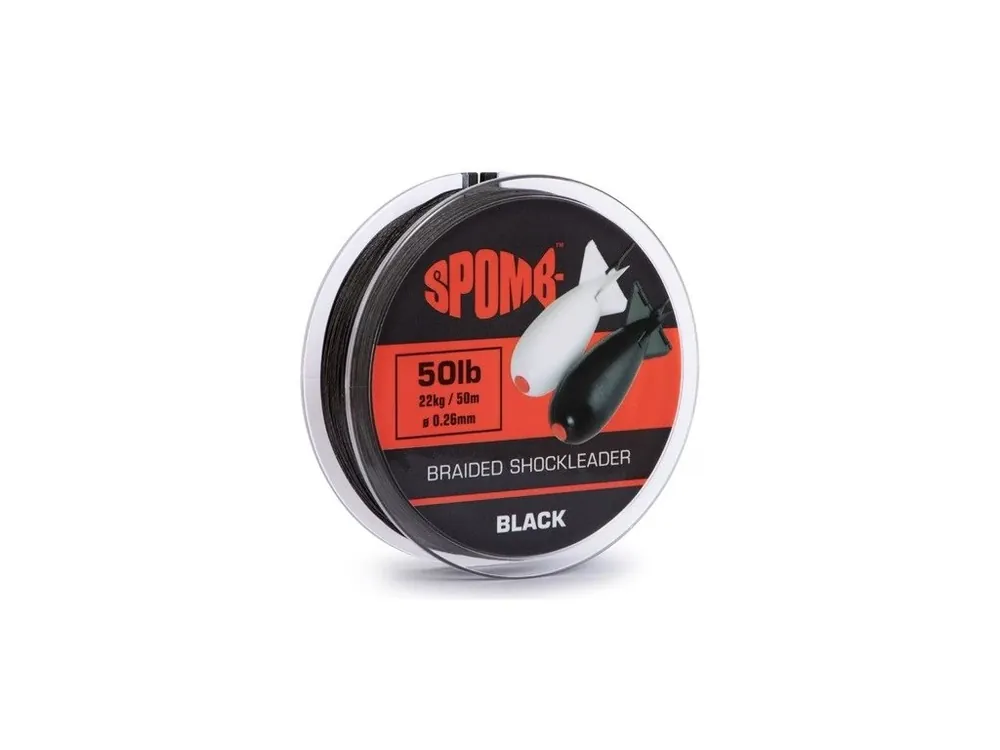 Vrácení Zdarma Spomb Splétaná Šňůra Braided Leader Black 0,26 mm 22 kg 50 m