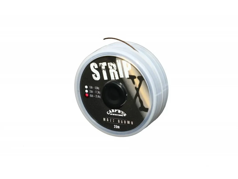 Nejlepší Volba Carp´R´Us Potahovaná Šňůrka Strip-X Brown 20 m