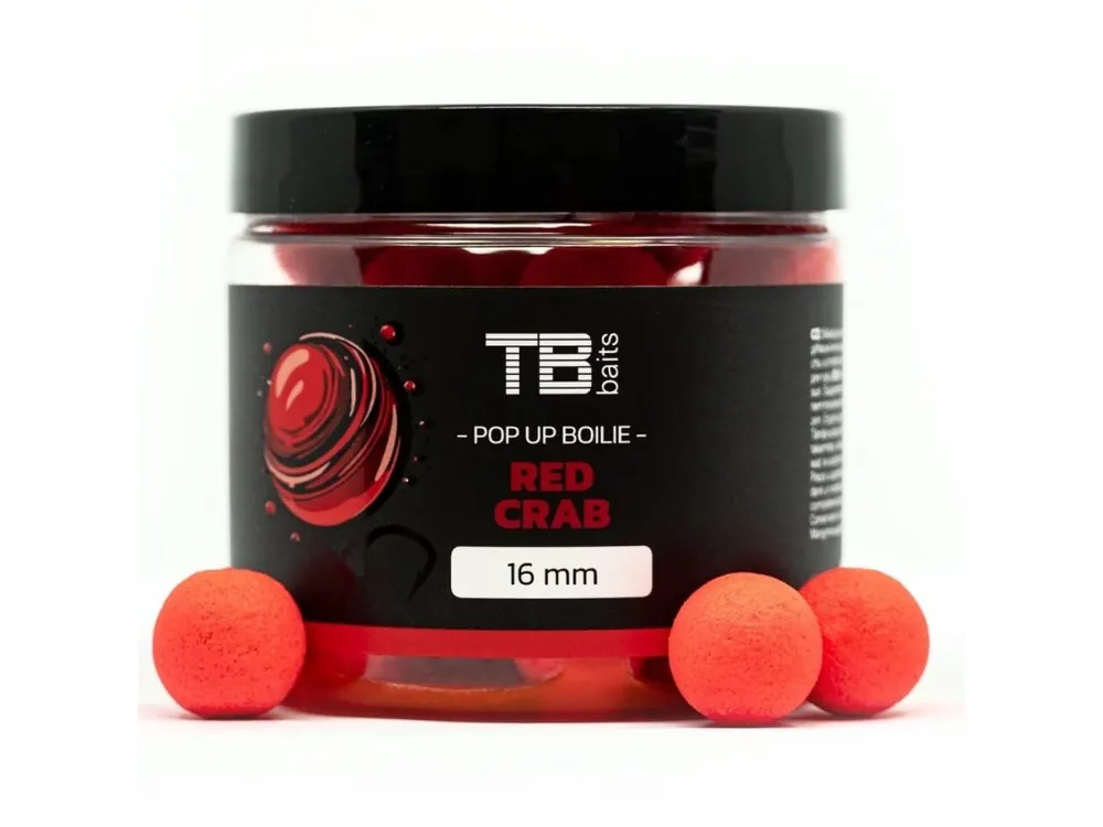 TB Baits Plovoucí Boilie Pop-Up Red Crab + NHDC 65 g Top Prodej