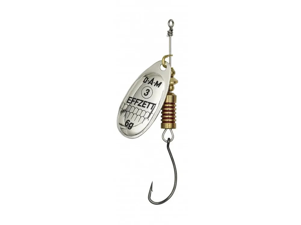 Dam Třpytka Effzett Spinner With Single Hooks Sinking Silver Výhodná Nabídka