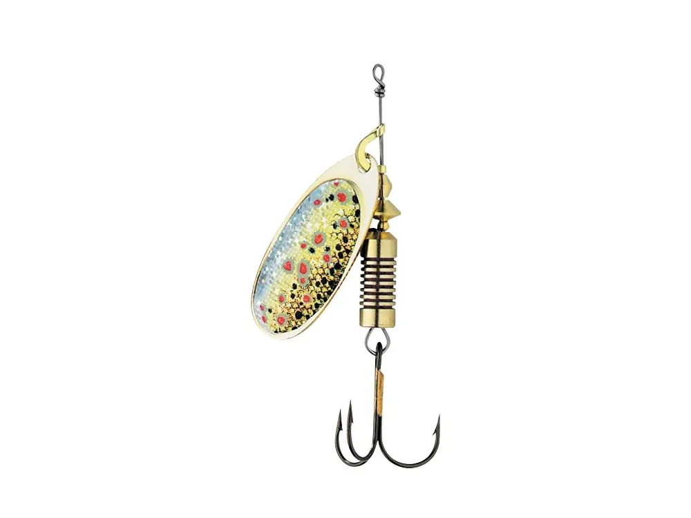 Značkový Dam Třpytka Effzett Nature 3D Spinner Sinking Brown Trout