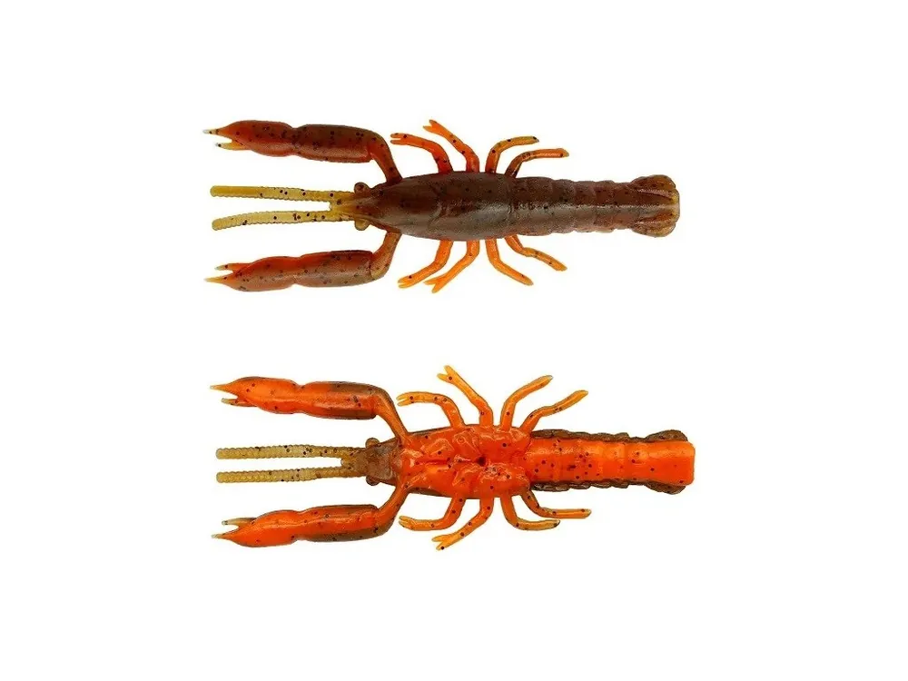 Vysoce Kvalitní Savage Gear Gumová Nástraha 3D Rak Crayfish Rattling Brown Orange 8 ks 5,5 cm 1,6 g