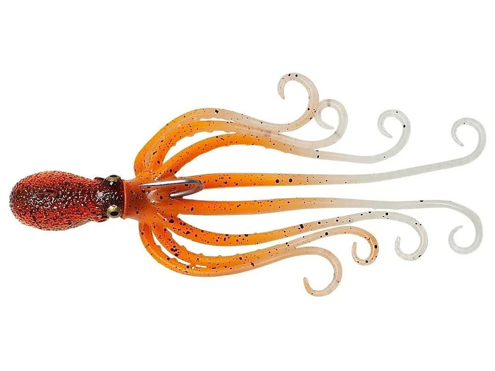 Savage Gear Gumová Nástraha 3D Chobotnice Octopus Orange Glow Uv 16 cm 120 g Nejlepší Volba