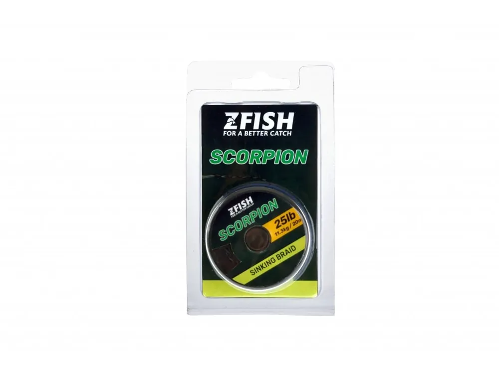 Zfish Návazcová Šňůrka Scorpion Sinking Braid - 20m Nejlepší Volba