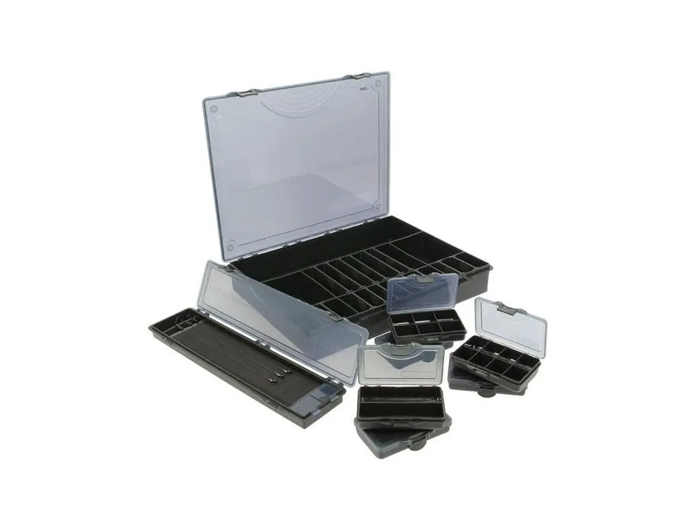 Autentický NGT Set Krabiček Deluxe Storage Box 7+1 Black