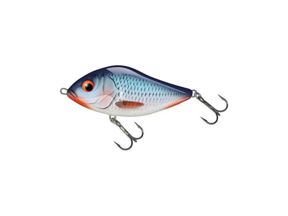 Vysoce Kvalitní Salmo Wobler Slider Sinking Bleeding Blue Shad 10 cm 46 g
