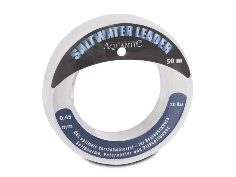 Originální Aquantic vlasec Saltwater Leader 50 m