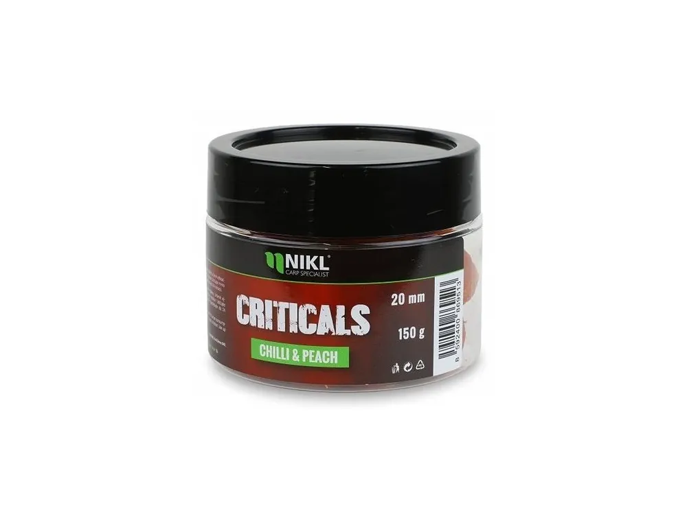 Nikl Boilie Criticals Chilli & Peach 150 g Objednat Nyní