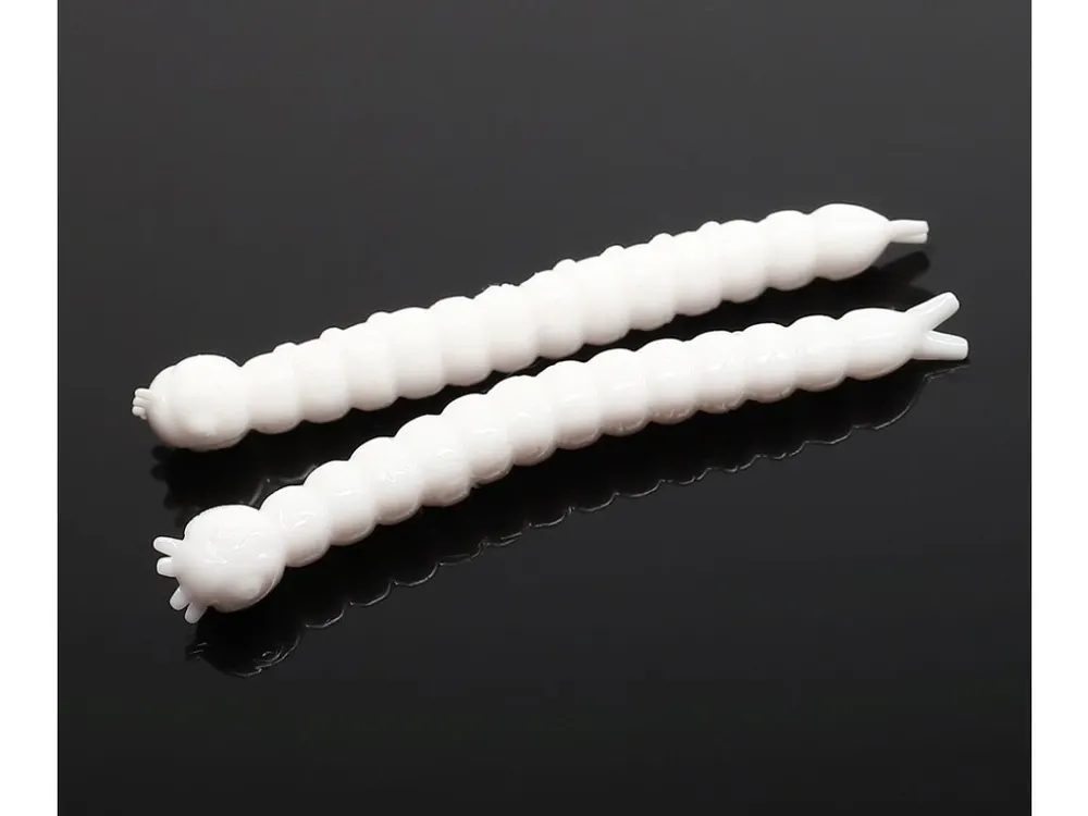 Libra Lures Gumová Nástraha Slight Worm - White 001 - Sýr Levný