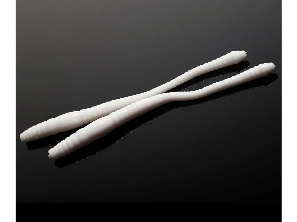 Libra Lures Gumová Nástraha Dying Worm 70 mm - White 001 - Sýr Nejlepší Cena