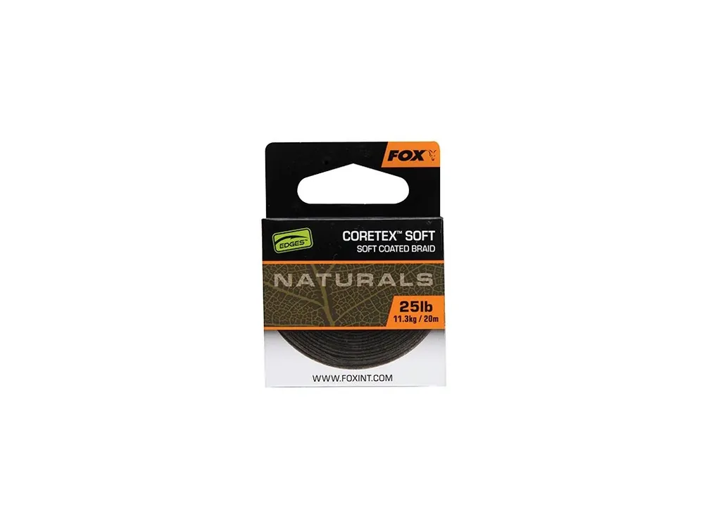 Fox Návazcová Šňůrka Naturals Coretex Soft 20 m 25lb Akce