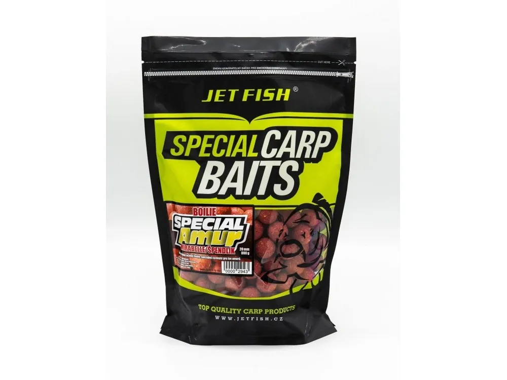 Nízká Cena Jet Fish Boilie Special Amur 800 g 20 mm