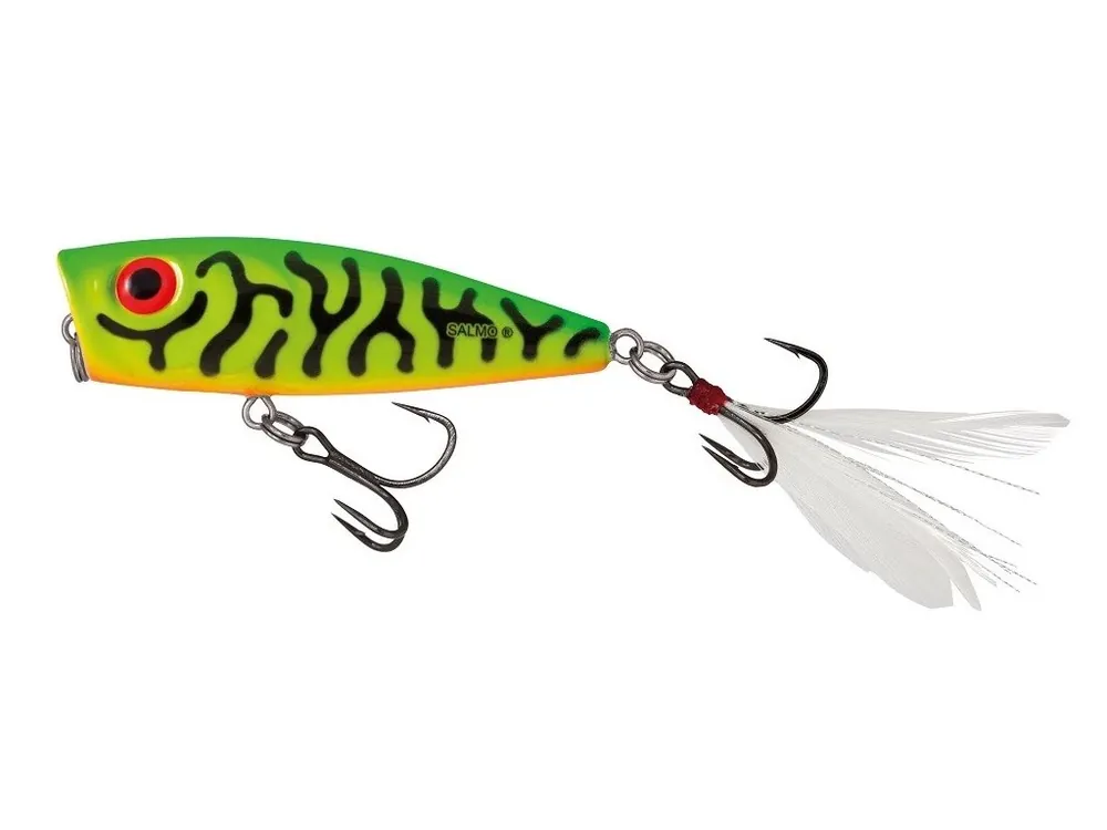 Salmo Wobler Rattlin Pop Floating Green Tiger 7 cm 12,5 g Rychlé Dodání