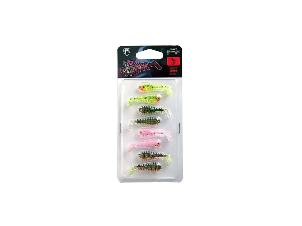 Finální Výprodej Fox Rage Gumová Nástraha UV Micro Spikey Mixed Colour Pack 4 cm 8 ks