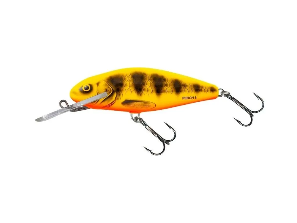 Salmo Wobler Perch Super Deep Runner Yellow Red Tiger 8 cm 12 g Levný