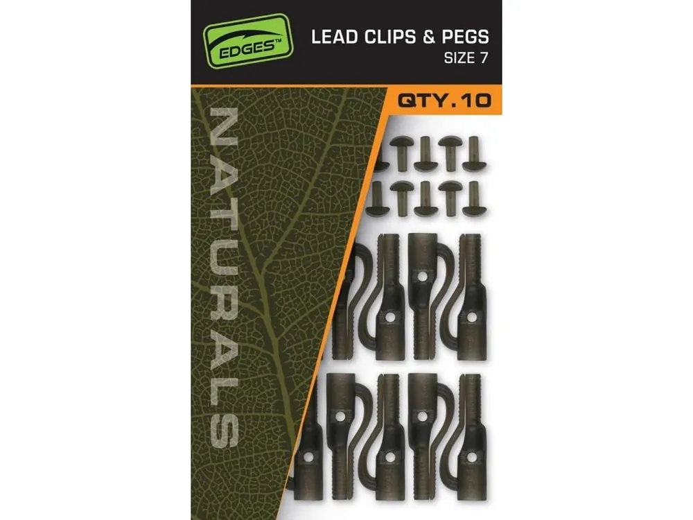 Sezónní Sleva Fox Závěsky Edges Naturals Lead Clips Pegs Size 7